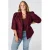 MS Mode regular fit blazer Plus Size – donkerrood
