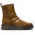 Fly London Dames Tan Lederen Rits Platform Enkellaarzen – RENO053FLY