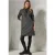 Cecil Dames Minimale jacquard jurk in Zwart