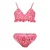 No Way Monday triangel bikini met bloemen print roze/oranje
