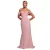 Lang Jurk Met Off-Shoulder En Draperende Mouwen Dames Goddiva