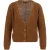 River Woods Loose V-neck Ajour Cardi Ls Brown