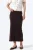 Geribbelde Elastische Midi Rok