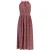 Faina Midi-jurk van chiffon Dames rood wit