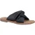 Hush Puppies Amy Brede Pasvorm Lederen Dames Zwarte Sandalen