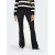 ONLY coated flared broek ONLBLUSH zwart