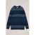 White Stuff Space Dye Crew Navy Multi