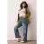 Trendyol Curve Dames Blauw Effen Wijde pijp Hoge taille Grote maten Jeans