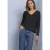 Shirt met lange mouwen, V-hals en kanten detail