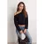 TRENDYOLMİLLA Dames Zwart Effen Lang Oversized Sweatshirts