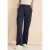 Street One Dames Casual fit satijnen broek in Blauw