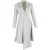 Christian Dior Asymmetrische Midi-Jurk Mantel in Grijze Wol