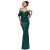 Damesjurk Goddiva Off The Shoulder Sequin Wing Maxi