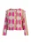 IZIA Tussenjas  mosterd / grijs / groen / pink