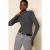 TRENDYOLMİLLA Dames Zwart Effen Lang Getailleerd Blouses