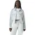 Levi’s Dames Gestreepte Katoenen Denim Trucker Jacket (Blauw)