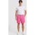 Moschino Allover Logo Jacquard Twill Bermuda Shorts Pink