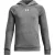 Under Armour Rival fleece-hoodie met raglanmouwen voor jongens (Lichtgrijs gemêleerd)