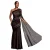 Een schouderjurk met ruches voor dames Goddiva Maxi