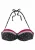 LASCANA Bikinitop ‘Monroe’  pink / zwart / wit
