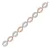 Orphelia Dames 925 Sterling Zilveren Armband – Zilver/Roodgoud ZA-7211/RG