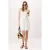 TRENDYOLMİLLA Dames Wit Effen Kort / Mini Mouwloos Casual Skater Jurken