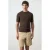 Mango Man regular fit gebreide T-shirt – bruin