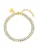 PURELEI Armband ‘Festive’  goud / transparant