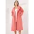 Oversized Dubbelgeknoopt Herringbone Lange Overjas