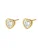 Hey Happiness Oorbellen ‘Crystal Love’  goud