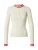 EDITED Trui ‘Alison’  beige / rood