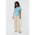 EsQualo Blouse Electric Zebra Print