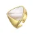 Luxenter ring met 18k goudfinish wit parelmoer – Sune