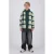 Raizzed geruit overshirt – donkergroen