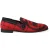 Dolce & Gabbana Rode Zwarte Torero Loafers Slippers Heren Schoenen
