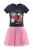 happy girls Jurk  navy / mintgroen / lichtroze / bloedrood