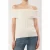 TRENDYOLMİLLA Dames Ecru Gestructureerd Mouwloos Regular fit Blouses