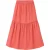 Gelaagde midi-rok van 100% viscose