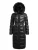 JACK1T Outdoorjas ‘ Diamond Belt Extra Long Puffer Coat ‘  zwart