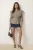 TRENDYOLMİLLA Dames Bruin Geruit Lang Relaxed fit Overhemden