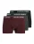 JACK & JONES Boxershorts  grijs / wijnrood / zwart