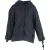 Maje gewatteerde jas met capuchon en gevlochten kanten details in marineblauw polyester