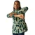 Regatta Margot Brush Stroke fleece-top met kwartrits voor dames (Diep dennenhout)