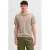 JACK & JONES regular polo beige gebreid