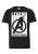 LOGOSHIRT Shirt ‘Marvel – Avengers Endgame’  zwart / wit