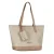 TOM TAILOR Shopper  camel / ecru / pastelgroen