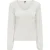 Only Onlmadelina ls v-neck top cc jrs off-white