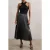 Reiss Occasion Pleat Skirt Charcoal Grey