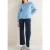 Cecil Dames Blouse met knoop in Blauw