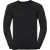 Russell Collection Heren Gebreid V Hals Sweatshirt (Zwart)